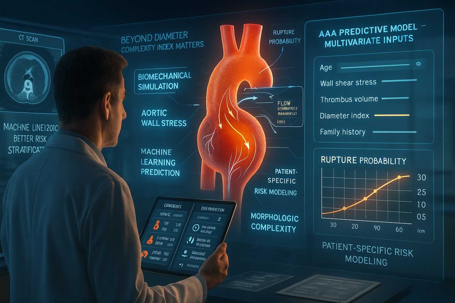 Abdominal Aortic Aneurysm - Do More Complexity Give More Predictions